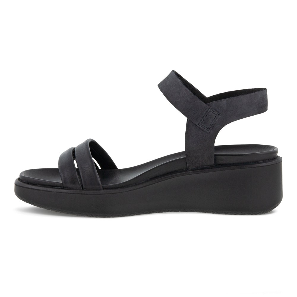 Sandalias Mujer - ECCO Flowt Lx Wedge - Negros - VRC628051